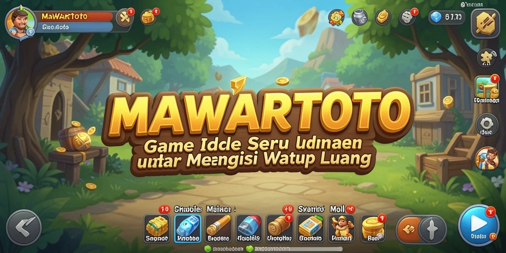 Tangkapan layar utama <strong>MAWARTOTO</strong> menampilkan momen seru dalam gameplay Idle.