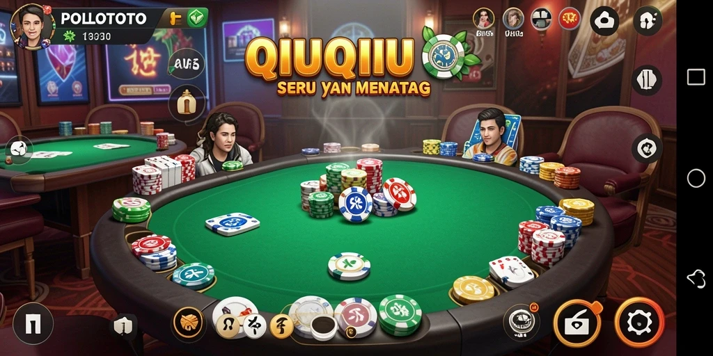 Tampilan gameplay POLOTOTO QiuQiu yang menegangkan dan seru.