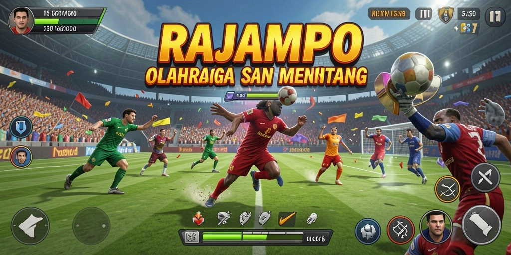 Tangkapan layar menampilkan momen seru dalam gameplay RAJAMPO.