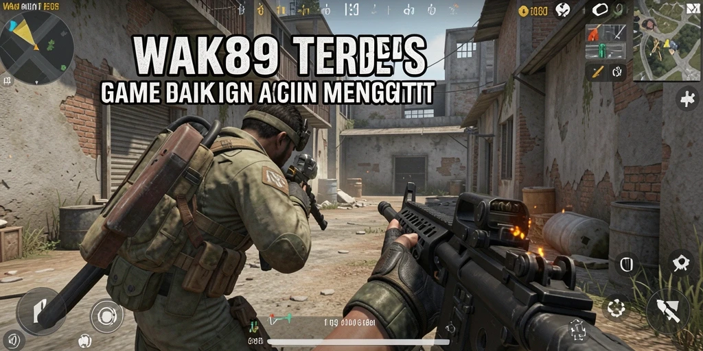 Screenshot gameplay WAK89 menampilkan aksi tembak-menembak yang dramatis.